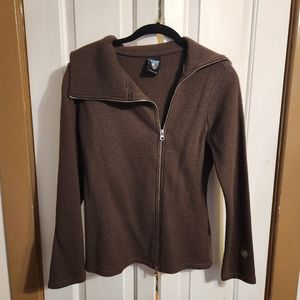 Kuhl brand zip up turtle neck cardigan. Feels like XS